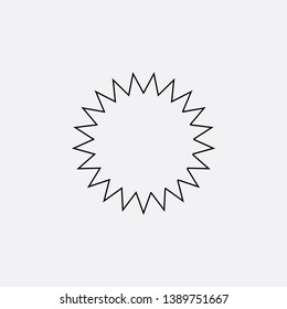 sun icon sign signifier vector