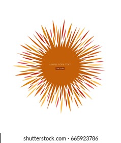 Sun icon sign. Sunlight Logo abstract design