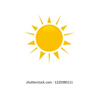 Sun icon sign symbol