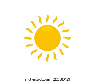 Sun icon sign symbol