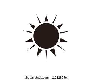 Sun icon sign symbol