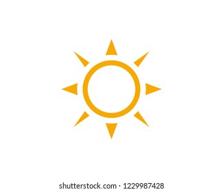 Sun icon sign symbol