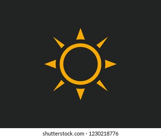 Sun icon sign symbol