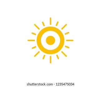 Sun icon sign symbol