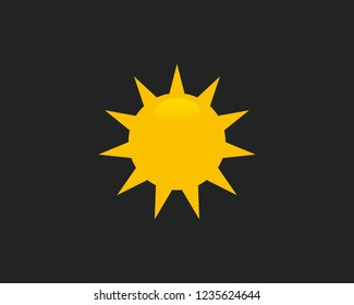 Sun icon sign symbol
