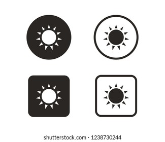 Sun icon sign symbol