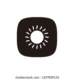 Sun icon sign symbol