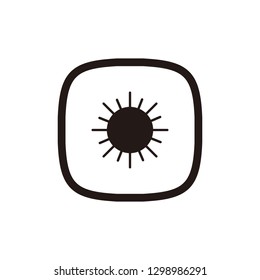 Sun icon sign symbol