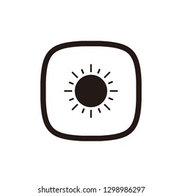 Sun icon sign symbol