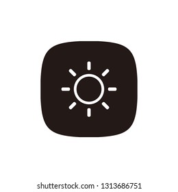Sun icon sign symbol