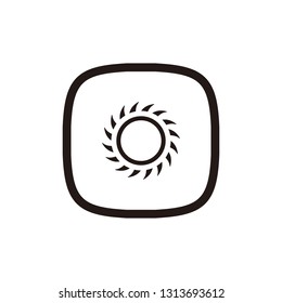 Sun icon sign symbol