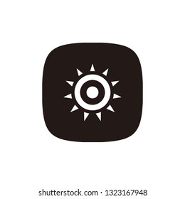 Sun icon sign symbol