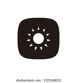 Sun icon sign symbol