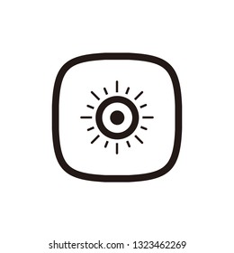 Sun icon sign symbol