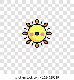 sun icon sign and symbol. sun color icon for website design and mobile app development. Simple Element from swimming pool collection for mobile concept and web apps icon.