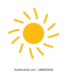 sun icon sign symbol, vector, eps 10