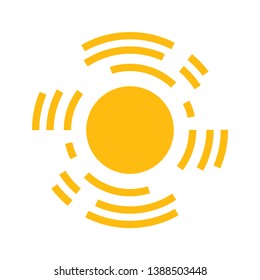 sun icon sign symbol, vector, eps 10