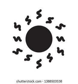 sun icon sign symbol, vector, eps 10
