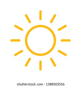 sun icon sign symbol, vector, eps 10