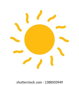 sun icon sign symbol, vector, eps 10