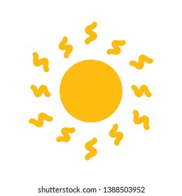 sun icon sign symbol, vector, eps 10