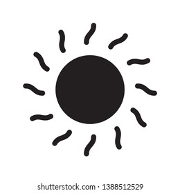 sun icon sign symbol, vector, eps 10