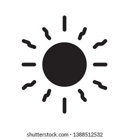 sun icon sign symbol, vector, eps 10