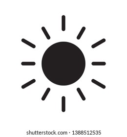 sun icon sign symbol, vector, eps 10