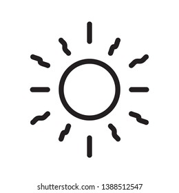 sun icon sign symbol, vector, eps 10
