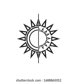 diseño vectorial de icono solar 