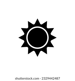 einfaches Design-Logo für das Sonnensymbol