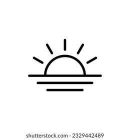 sun icon simple design logo