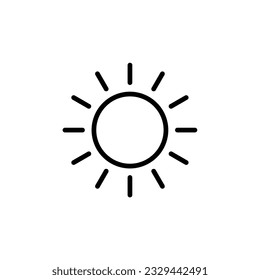 sun icon simple design logo