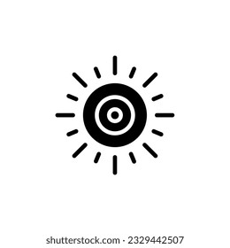 sun icon simple design logo