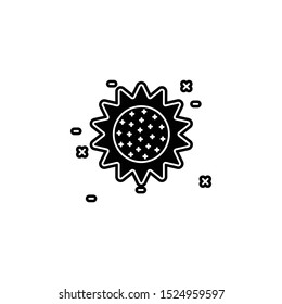 Sun icon. Simple glyph, flat vector of agriculture icons for ui and ux, website or mobile application