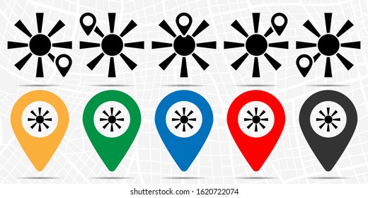 the sun icon. Simple glyph vector of weather set for UI and UX, website or mobile application on white background