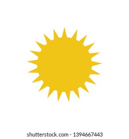 Sun icon. Simple vecor sun illustration. Trendy summer symbol for web, website design, mobile app.