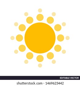 SUN ICON SIMPLE ICON VECTOR
