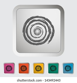 Sun icon. Single icon. Vector illustration.