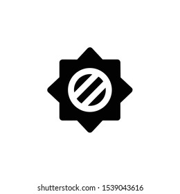 Sun Icon , Solar Logo, Space Symbol .