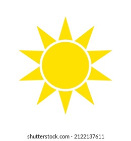 Sun-Symbol. Solarsymbol. Vektorgrafik einzeln auf weißem Hintergrund. EPS10