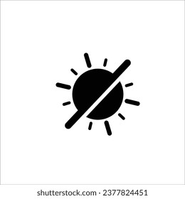 sun icon stock vector illustration