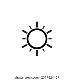 sun icon stock vector illustration