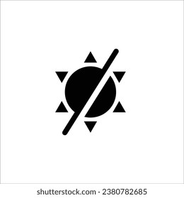 Sun icon stock vector illustration