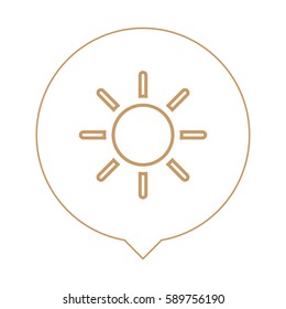 Sun icon - summer icon - beach