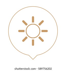 Sun icon - summer icon - beach