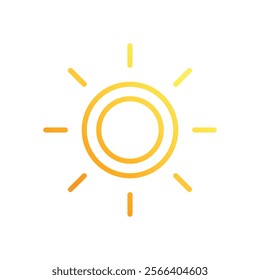 Sun icon. Summer icon design. vector graphic