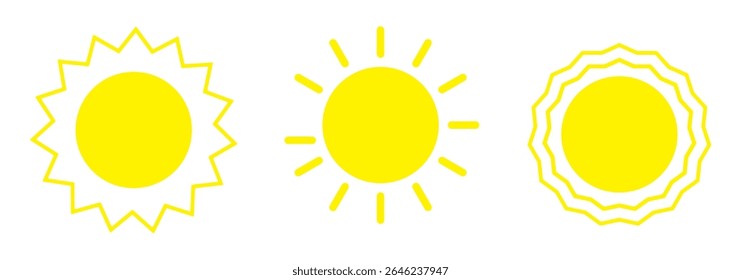 Sun icon. Sun Summer Illustration