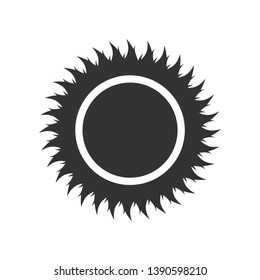 Sun Icon. Summer or Sunshine Element Illustration As A Simple Vector Sign & Trendy Symbol for Design and Weather Websites, Holiday,Presentation or Mobile Application.
