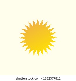 Sun icon. summer symbol vector illustration